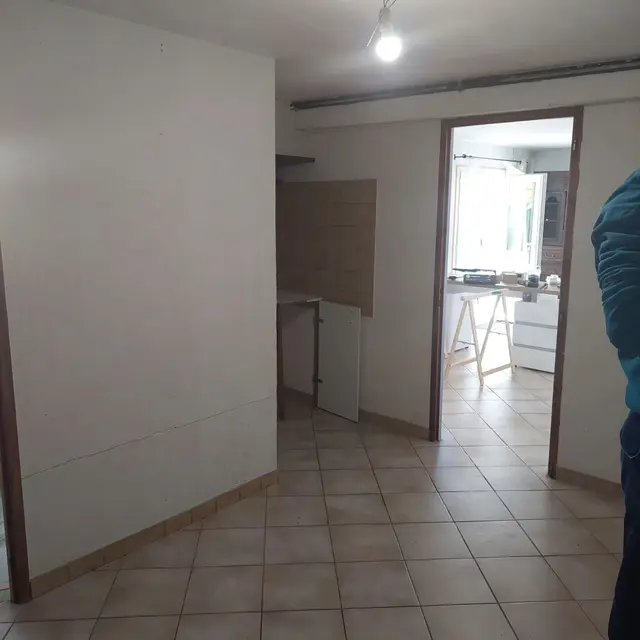 Les photos avant et pendant les travaux.