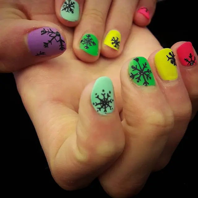 New style for the snowflake chose by a little girl :) Done by me in