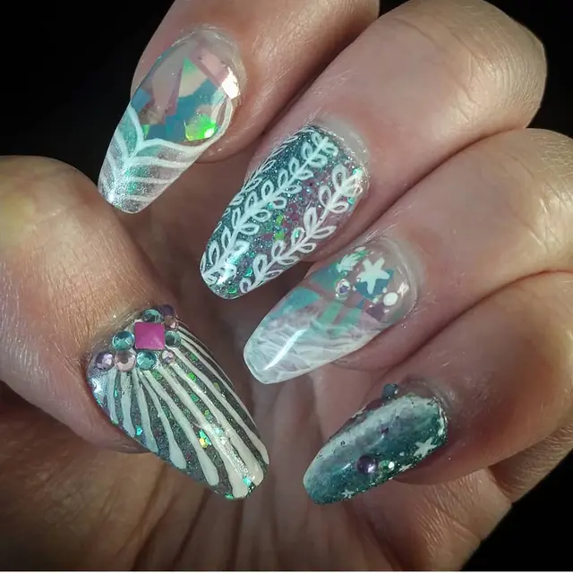Mermaid nails Base by Kim from