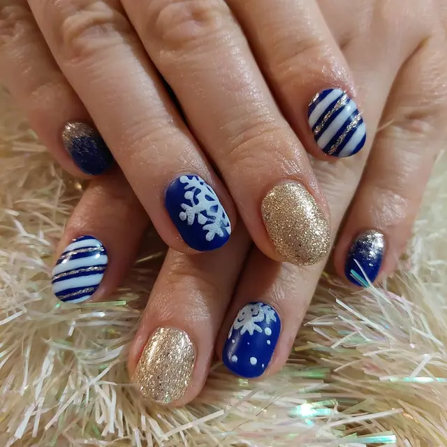 1er nail art hivernal.
