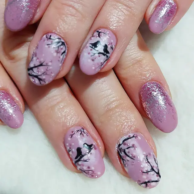 Le mois de l'amour Un beau nail art, mon inspiration .