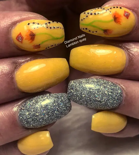 My first nail art on customer :) SNS by