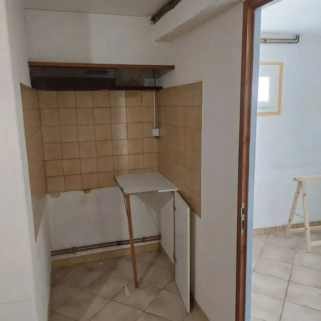 Les photos avant et pendant les travaux.