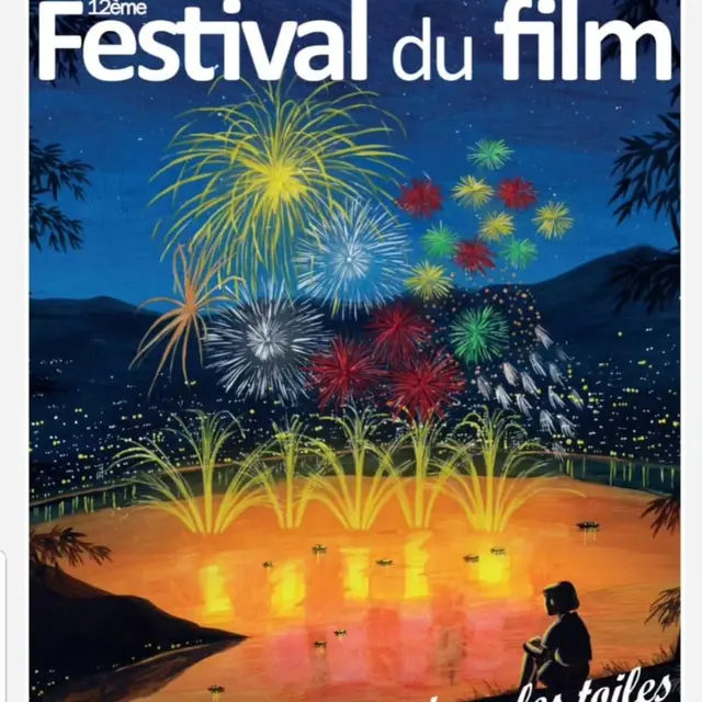 Mon thème: l'affiche du 12ème festival du film, au cinéma l'utopie à Sainte Livrade sur lot du 28 au 3.