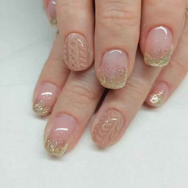 Effet tricot revisité avec une base brillante why not!