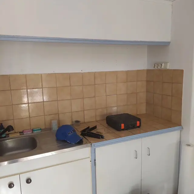 Les photos avant et pendant les travaux.