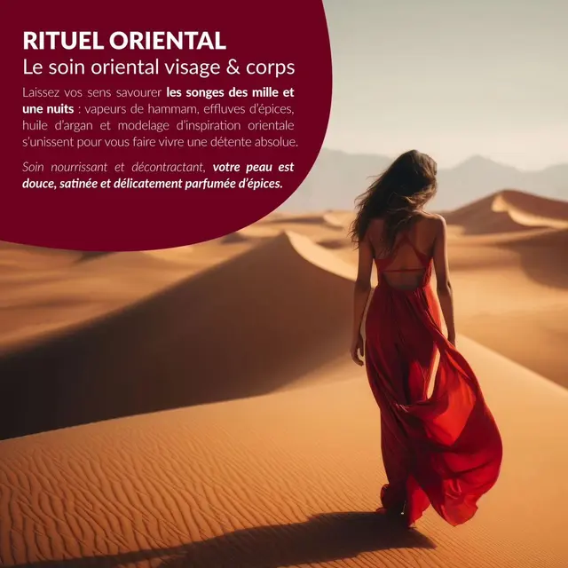 Annonce En Novembre je pars en formation, pour vous proposer de super soins du corps, notamment le "Rituel d'Orient".