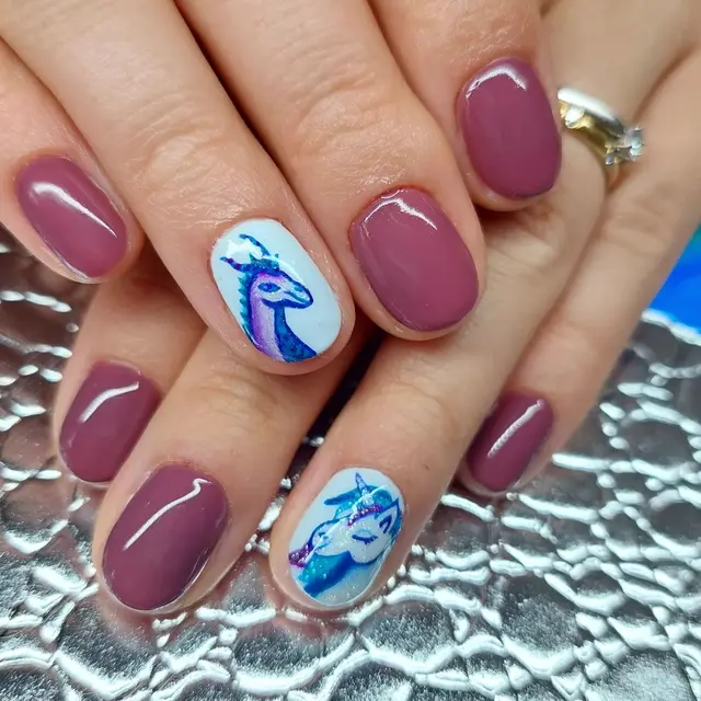 Résultat de mon nail art thème et pour l'anniversaire de mon filleul et ma nièce.