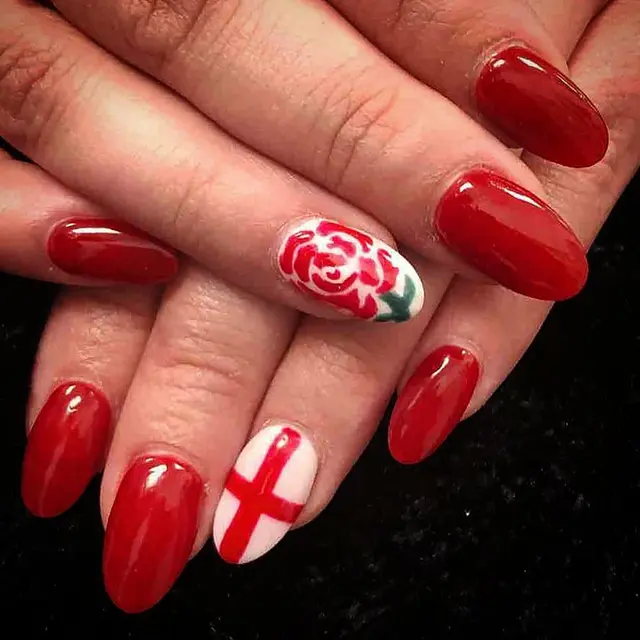 Supporter of England rugby team today!