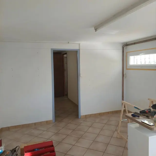 Les photos avant et pendant les travaux.