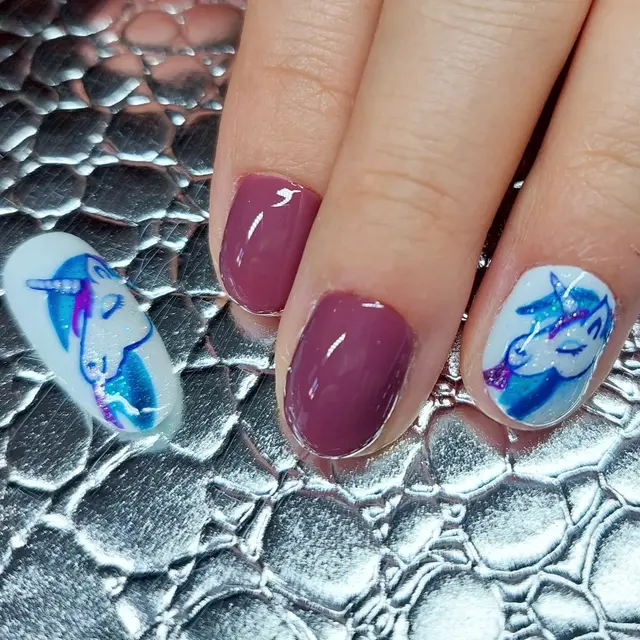 Résultat de mon nail art thème et pour l'anniversaire de mon filleul et ma nièce.