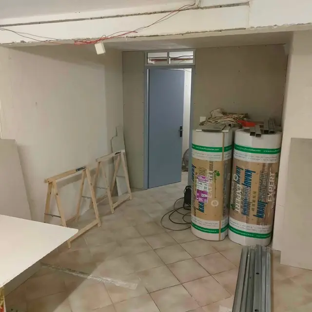 Les photos avant et pendant les travaux.