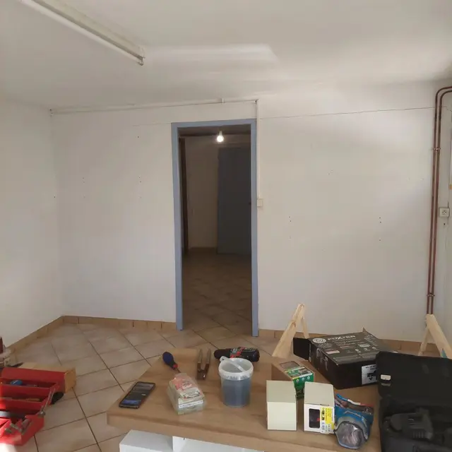 Les photos avant et pendant les travaux.
